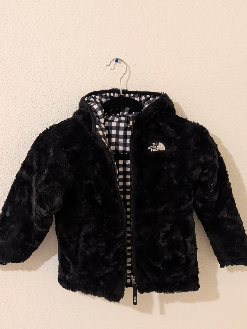 The North Face Kids Black Plush Hooded Puffer Jacket